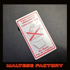 Sticker Toilettes WC Camping