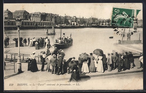 Cpa dieppe furet rentrant - cpa, dieppe,