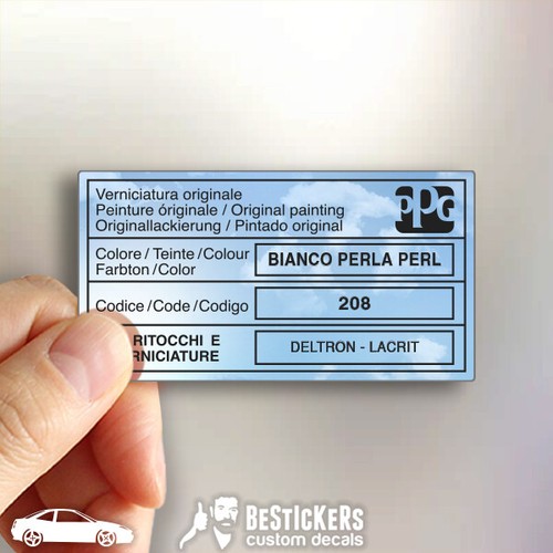 Autocollant étiquette
