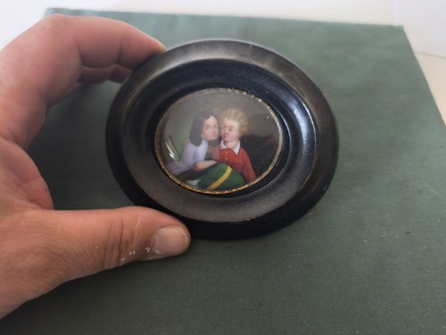 Ancien portrait miniature - ancien,