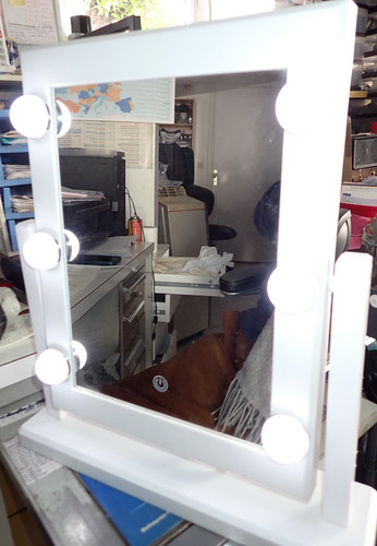 Miroir maquillage pivotant - miroir, de