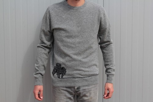 Hermes pull gris laine - pull,