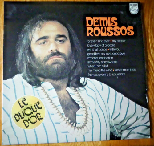 Demis roussos disque - disque, d'or