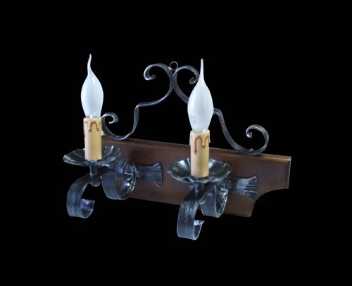 Applique rustique fer forgé - applique,
