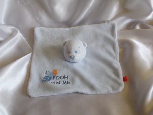 Doudou winnie ourson - l'ourson, bleu
