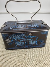 Maxim's De Paris Chocolats  Black Box Tin  Empty (C26)