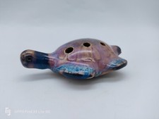 10cm Enameled Terracotta Musical Turtle