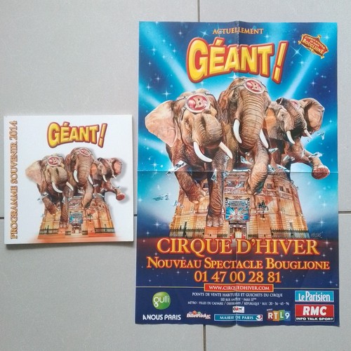 Cirque bouglione programme - cirque,