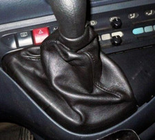 Gear lever headset for Fiat Scudo 1st Series genuine black leather. NO KNOB
