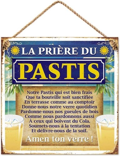 Plaque métal prière du - plaque, la
