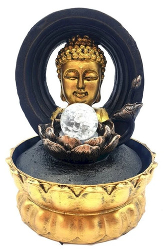 Fontaine résine tête bouddha - fontaine,