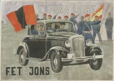 0834  ESPAÑA LIBRE-FALANGE AZUAGA-BADAJOZ CUPONES RACIONAMIENTO