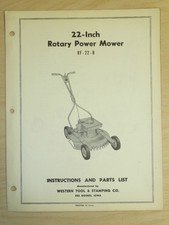 WESTERN TOOL 22" ROTARY MOWER