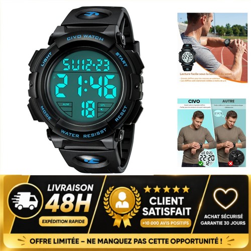 Montre homme sport militaire - homme,