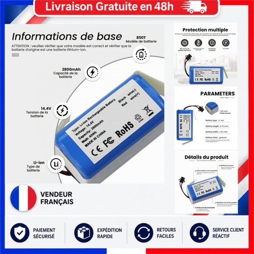 Batterie rechange 4v - batterie, 14,4v