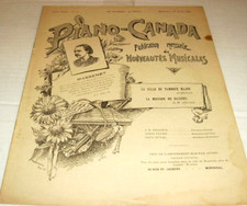 20 AVRIL 1894 REVUE, PIANO-CANADA DE NOUVEAUTÉS MUSICALES ( PARTITIONS)
