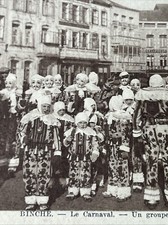 CPA Binche – Carnaval – Gilles en petite tenue – éd. Bordaché circa 1950