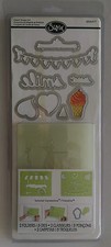 Sizzix Texture Impressions/Framelits Sweet shoppe 2 dossiers 8 matrices set PRIX CONSEILLÉ 19,99 £