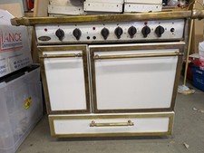 GAZINIERE GODIN MIXTE ELECTRIQUE ET GAZ BLANCHE PARFAIT ETAT DE FONCTIONNEMENT