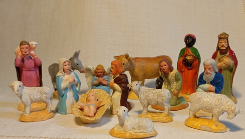 Anciens santons creche - anciens,