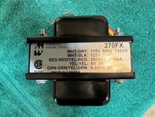 1 Hammond 270FX NOS power transformer 173 MA 550 VCT Great Guitar amplifier head