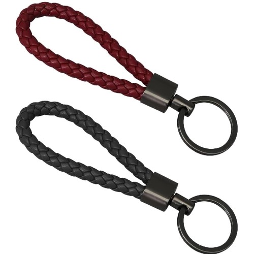 Porte clés cuir - cuir, tressé