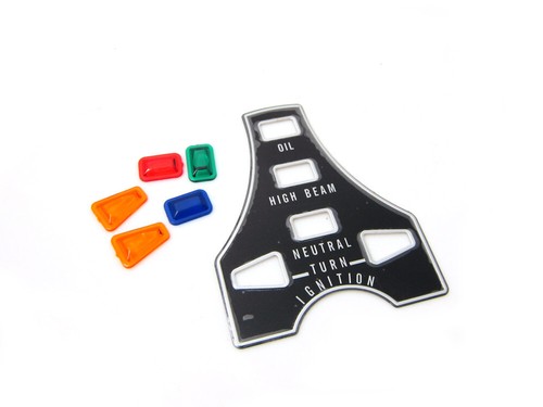 Pilot light sticker - pilot, sticker/reflectors