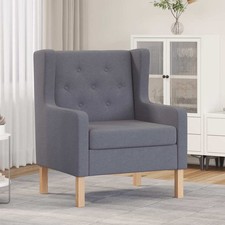Fauteuil Tissu Gris Foncé