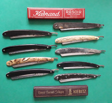 LOT de 9 anciens rasoirs -
