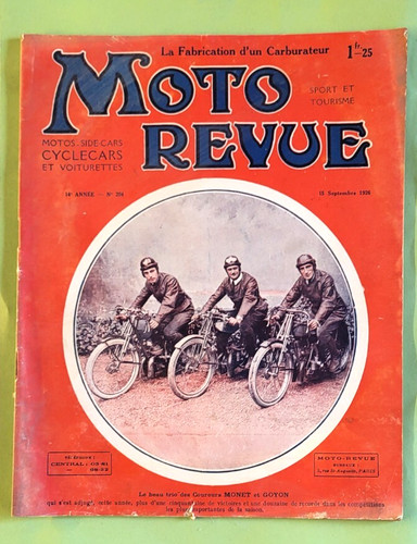 Moto revue 204 1926 - n°204, .09-1926