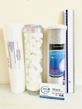 Triple Anti-Limescale Sediment Salt Carbon Cartridge Replacement Kit 