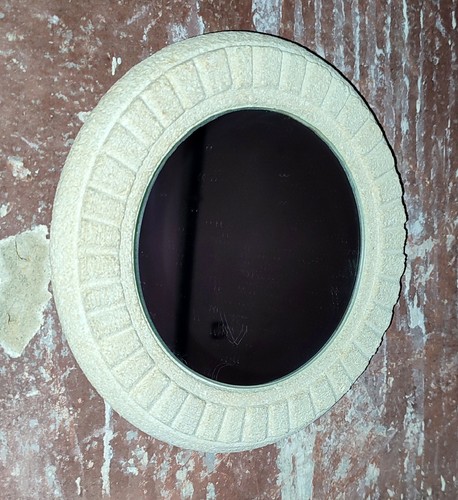 Miroir rond vintage - en, pierre