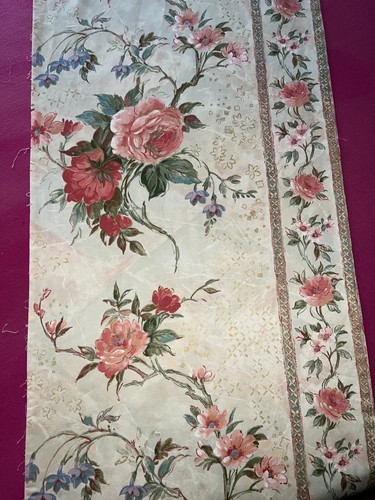 Vintage satin upholstery