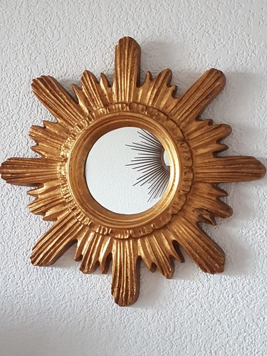 Ancien miroir soleil mural - ancien,