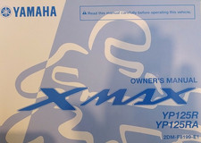 Genuine 2013 Yamaha XMAX 125 YP125R / RA English Owners Manual 2DMF8199E1