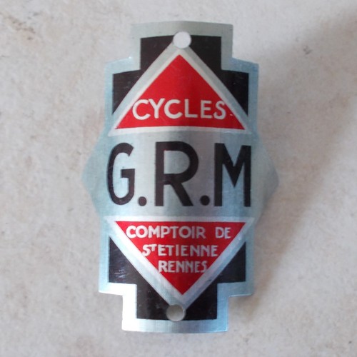 Ancienne plaque vélo - ancienne,