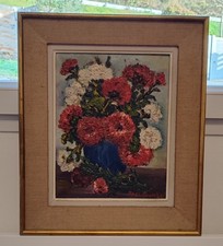 peinture a l huile bouquet de