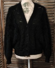 Sweater gilet cardigan angora
