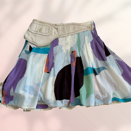 Jupe imprimé aquarelle - ​,