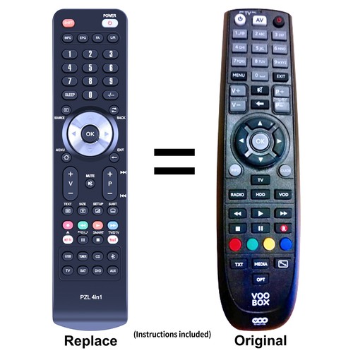 New replacement remote - new,