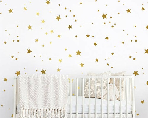 150 star wall decals - star,