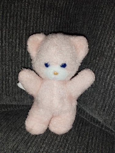 Doudou peluche ours rose - doudou,
