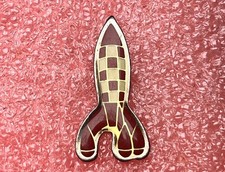 T22 Pin's Tintin Rocket Moon Lens Hergé Atlas Comic Book Moulinsart Vintage Badge