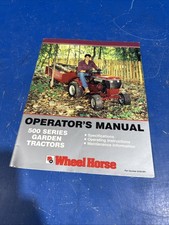 Original Wheel Horse 500 Series Garden Tractors Operators Manual