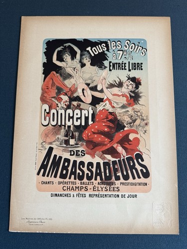 Affiche ancienne jules cheret - ,