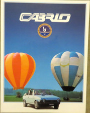 1982 Fiat Ritmo Convertible Bertone High Gloss Brochure Brochure Prospetto
