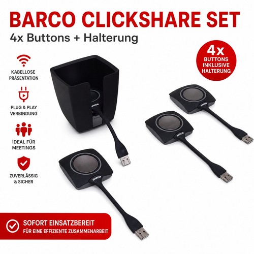 Barco clickshare set - 4x, bouton