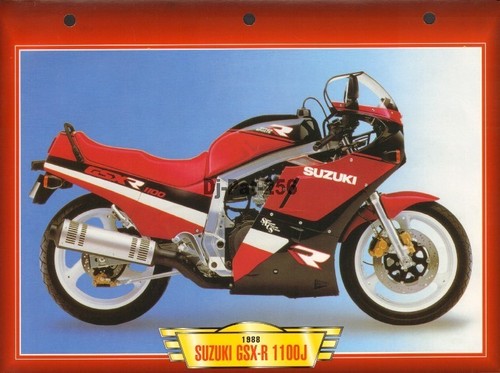 Fiche moto suzuki - gsx-r, 1100