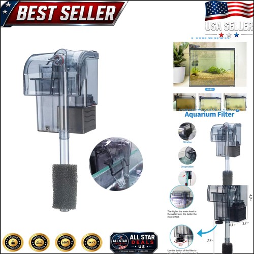 Aquarium filter with - 3-in-1,