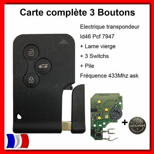 Carte clé télécommande - clé,